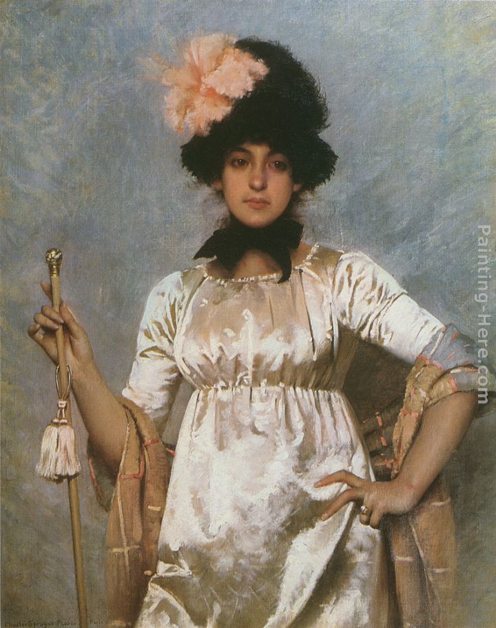 Woman of the Directoire painting - Charles Sprague Pearce Woman of the Directoire art painting